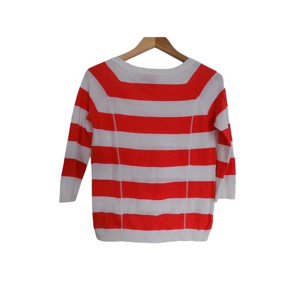 Charlotte Taranatola knit top orange striped sequin size XS - Picture 5 of 7